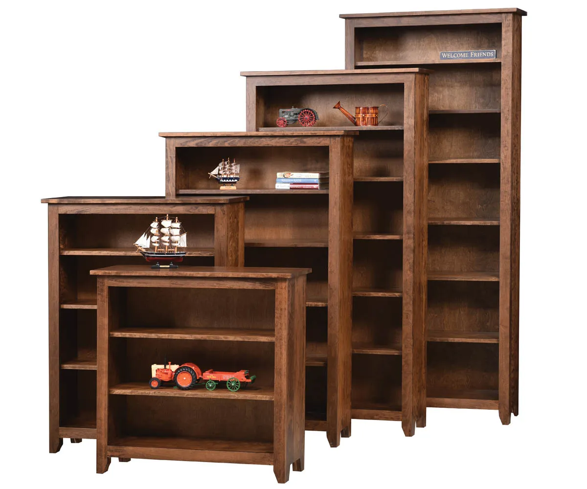 Modern Mission Open Bookcase - 72"H - Image 2