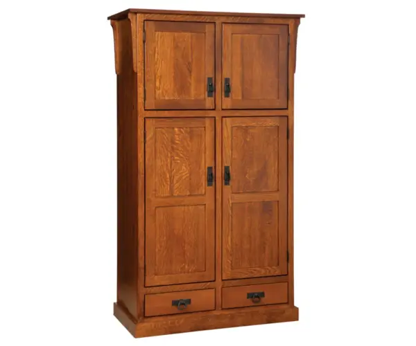 Mission Pantry With Shelves - 42"W