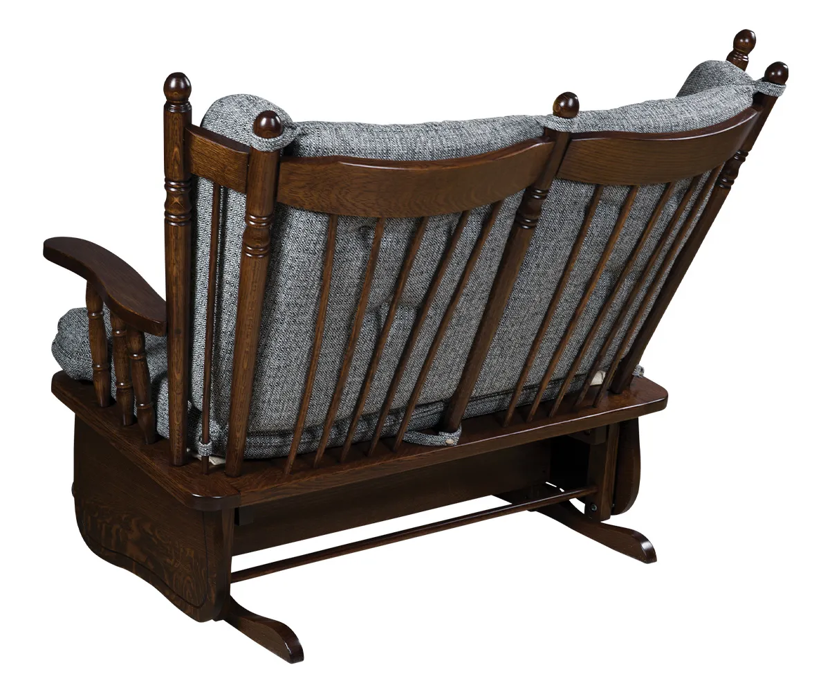 4 Post Highback Love Seat Glider - Image 2