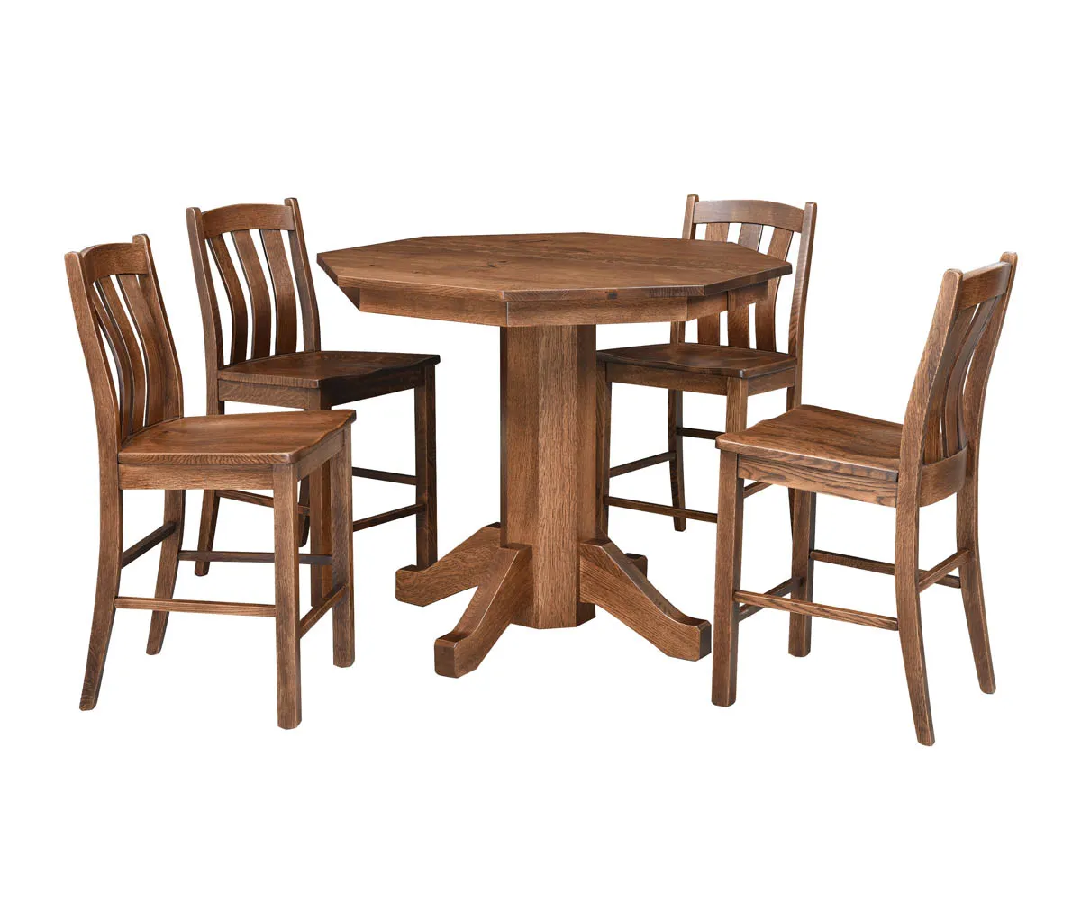 Shaker Single Pedestal Pub Table - Image 2