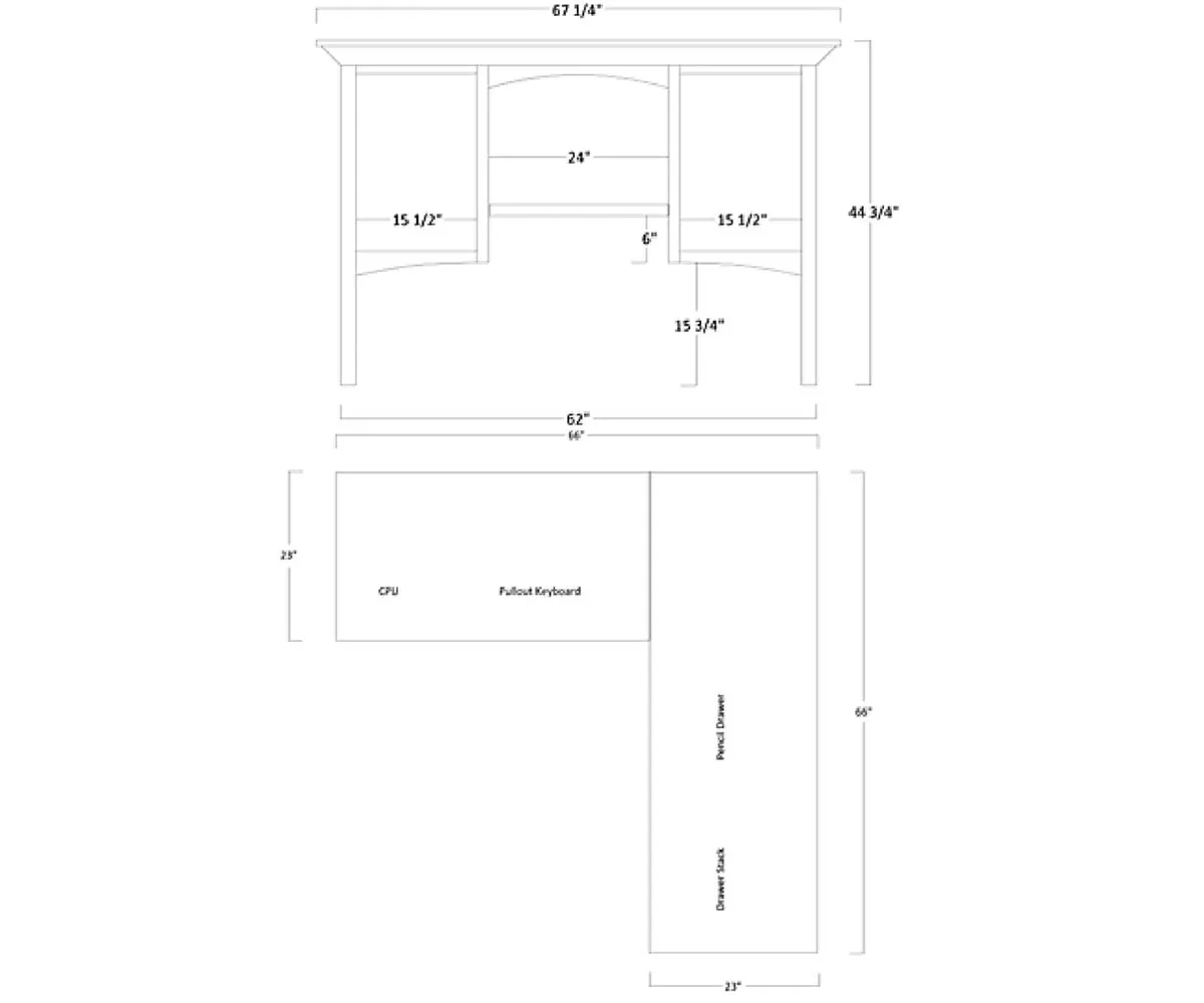 Liberty Corner Desk & Hutch - Image 2