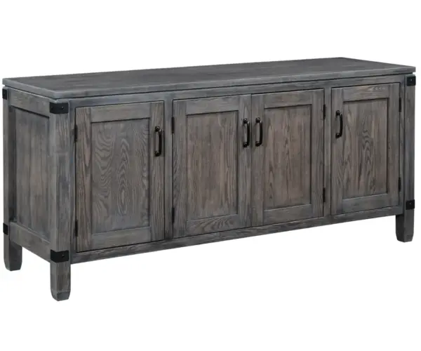 Antigo Media Console with Metal Brackets - 56"W